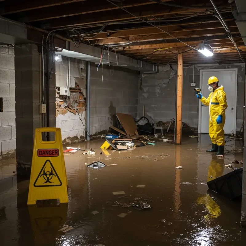 Flooded Basement Electrical Hazard in South Houston, TX Property